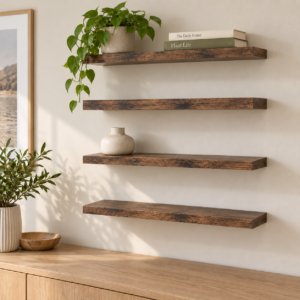 431f1639-7897-4388-8268-3b1ae5de69b8 Wall Shelves Set of 4 Floating Storage Rack