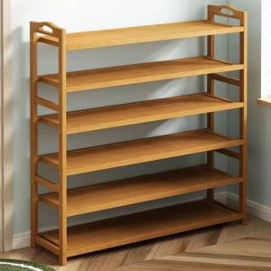 BSH6-80 6T Bamboo Shoe Rack 80cm
