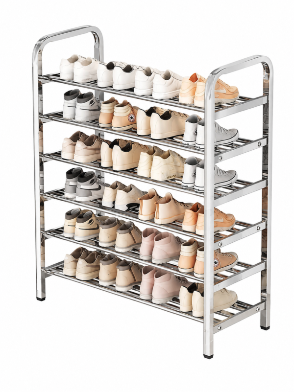 ChatGPT Image 2026年8月17日 15_07_31 Stainless Steel Shoe Rack 6-Tier Space Saving