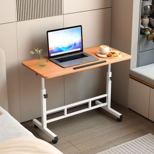 DK02-WN Adj-Side Table - Walnut Finish