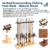 Fishing Rod Rack 14-Rod Natural Wood