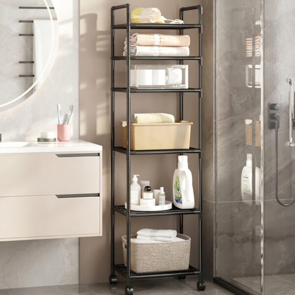 Kitchen Storage Trolley 6-Tier Mobile Organizer