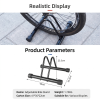 Adjustable Portable Bicycle Floor Stand – Stable Parking Rack for All Bike Types