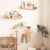 Wall Mounted Shelf Solid Wood Picture Book Shelf