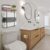 Bathroom Towel Rack 40cm Wide Wood Shelf