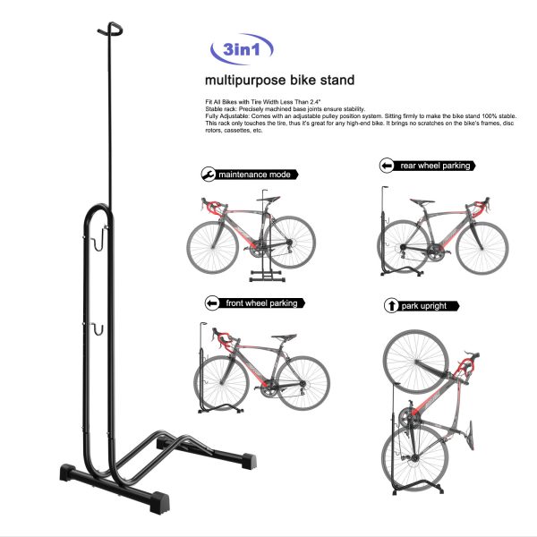 O1CN01LCfNgq1ycr2fBqEIX_!!2212557876600-0-cib 3-in-1 Multipurpose Bike Stand – Adjustable Floor, Upright & Maintenance Rack