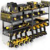 Heavy-Duty 4-Tier，8-Drill Slot Power Tool Organizer Wall Mount