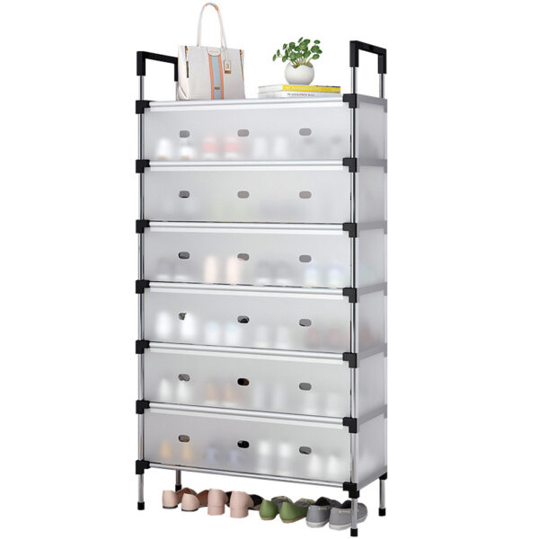 O1CN01eREJjs1zxkeqhzkf6_!!2214111346781-0-cib Shoe Rack 6-Tier Dustproof Storage Cabinet