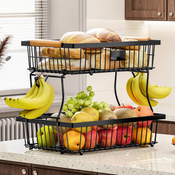 O1CN01fOpCL62LB89x45I2s_!!2215501699653-0-cib Fruit Basket 2-Tier Detachable Tabletop Rack