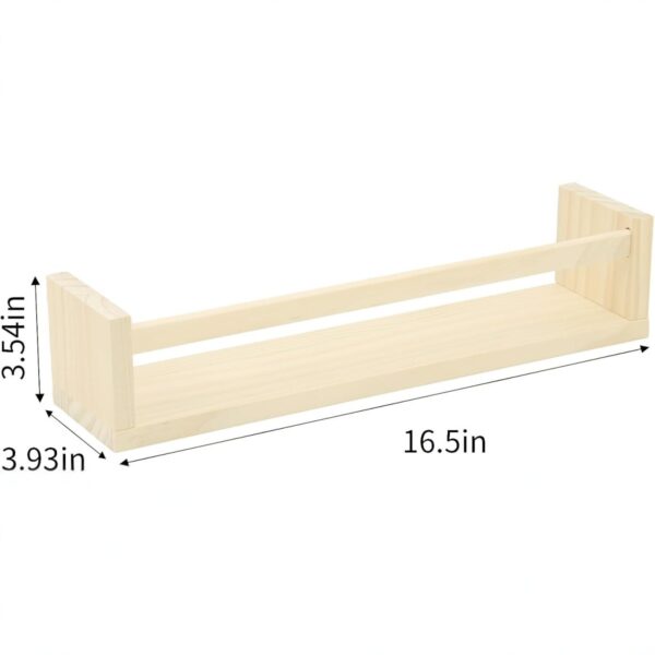 Wall Mounted Shelf Solid Wood Picture Book Shelf