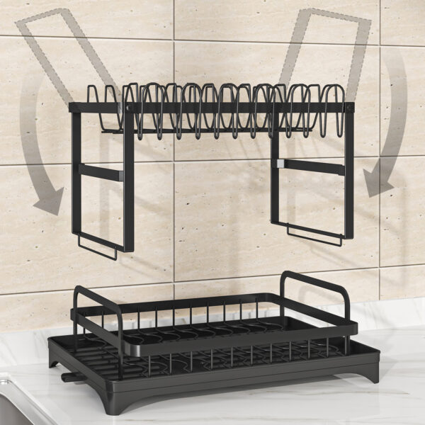 O1CN01xmhKnV2LB8GoujVuG_!!2215501699653-0-cib Dish Drying Rack Collapsible Countertop Rack