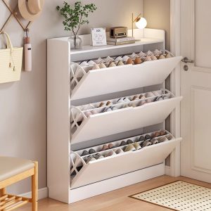 SC01-W3-WH 3D Shoe Cabinet-WH