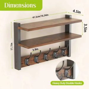 WS04-2WN Entryway Storage Rack
