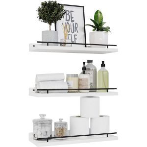 WS06-3WH Wall Shelves Set of 3 - WH