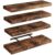 Wall Shelves Set of 4 Floating Storage Rack