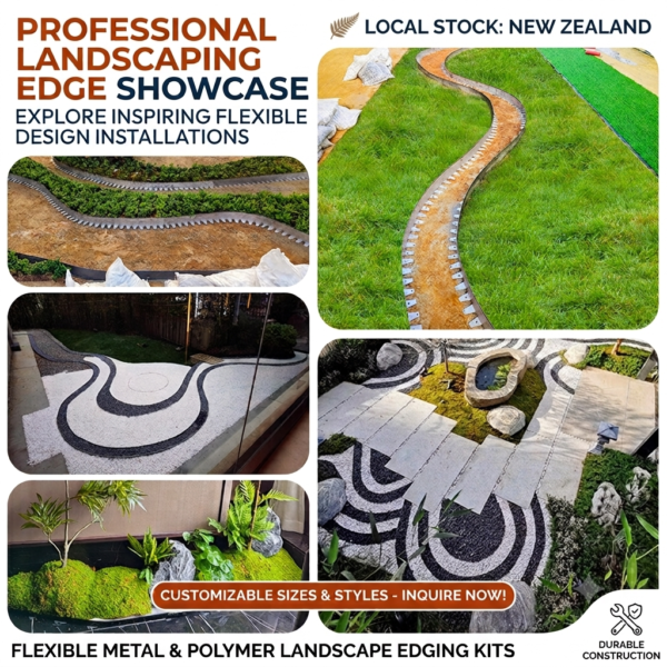 GG-GT-08 Garden Landscape Edging 1m 304 Stainless Steel
