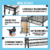 Sports Storage Cart Rolling Heavy Duty Ball Rack