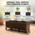 Raised Garden Bed 3-Cell Mobile Planter with Wheels